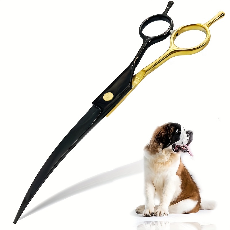 Professional Pet Grooming Scissors Curved - Curved Dog Grooming Scissors , Professional