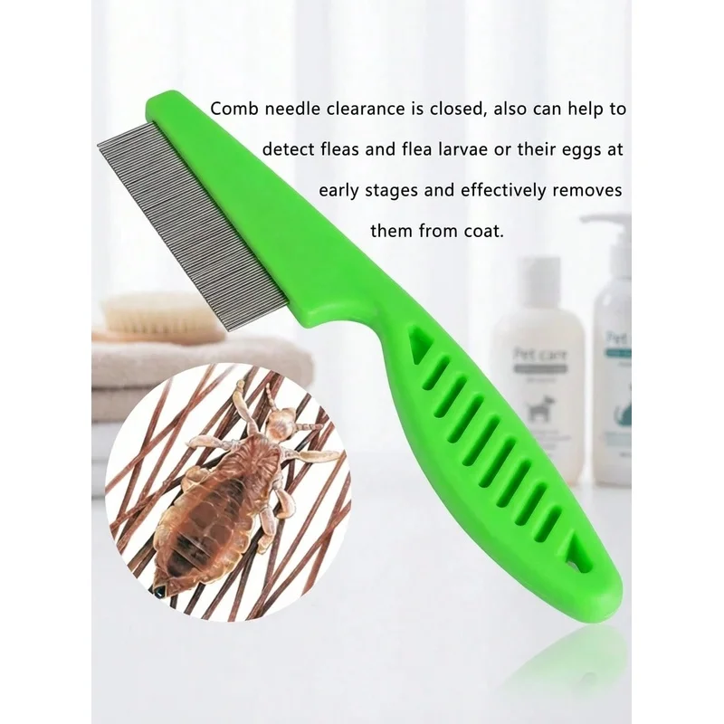 Fine Tooth Stainless Steel Pet - đánh giá và giá Flea Comb Fine Tooth Pet Tear Stain
