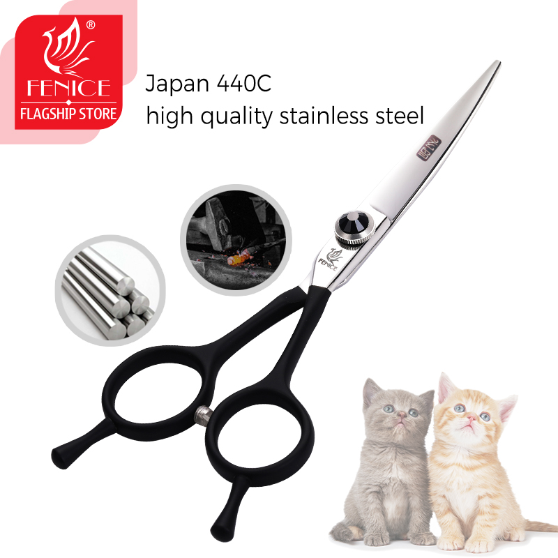 Fenice 5.5 Inch Chuyên Nghiệp  - đánh giá và giá Professional Pet Grooming Scissors Curved