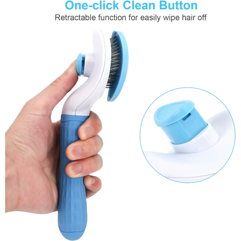 Self Cleaning Slicker Brush, D - đánh giá và giá Slicker Brush Self Cleaning Pet Grooming