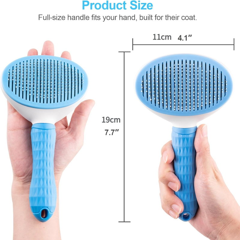 Self Cleaning Slicker Brush, D - đánh giá và giá Slicker Brush Self Cleaning Pet Grooming