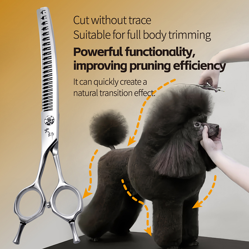Fenice Professional Left-Hande - đánh giá và giá Professional Pet Grooming Scissors Curved