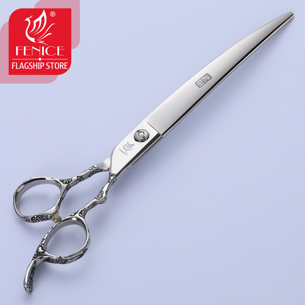 Fenice Rồng Tay Cầm 8 Inch Chu - đánh giá và giá Professional Pet Grooming Scissors Curved