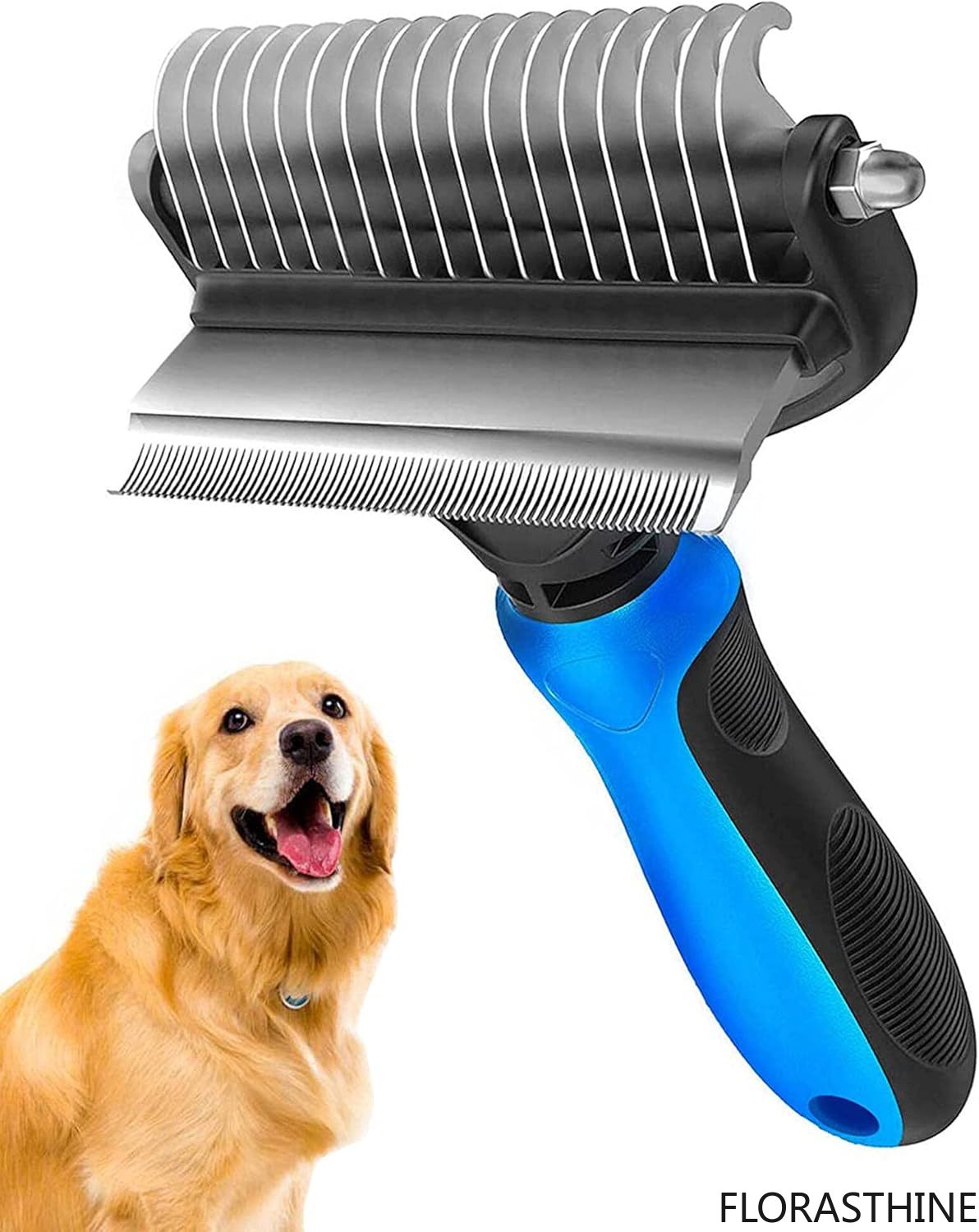 Pet Grooming Brush, Dog Brush  - đánh giá và giá Undercoat Rake Dematting Tool Dog Shedding