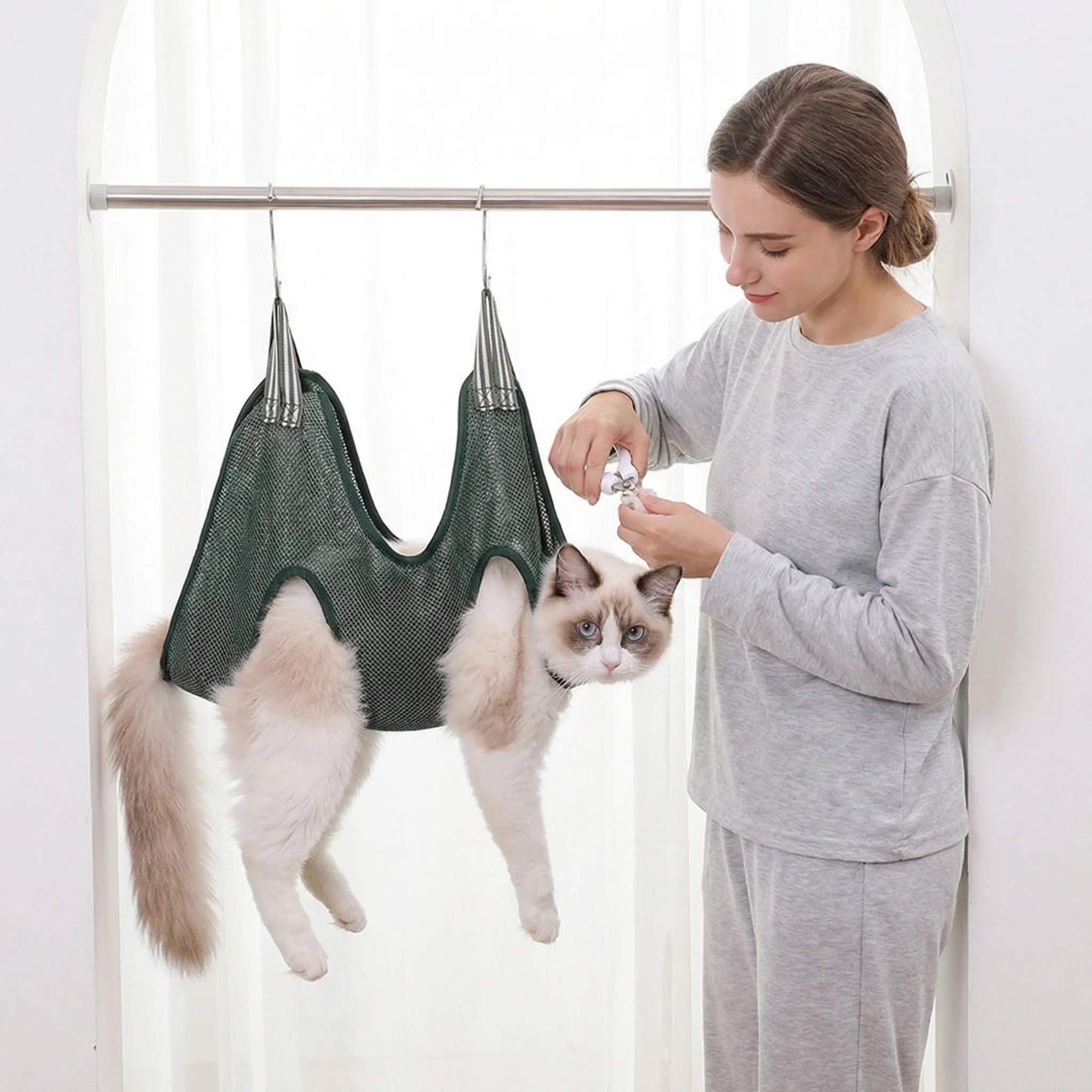 Cats Grooming Hammock Cat Dog  - đánh giá và giá Pet Grooming Hammock Sling Restraint