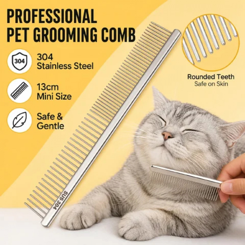 304 Stainless Steel Pet Groomi - đánh giá và giá Flea Comb Fine Tooth Pet Tear Stain