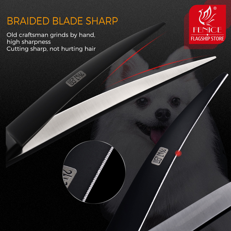 Fenice Chuyên Nghiệp 7 Inch Co - đánh giá và giá Professional Pet Grooming Scissors Curved