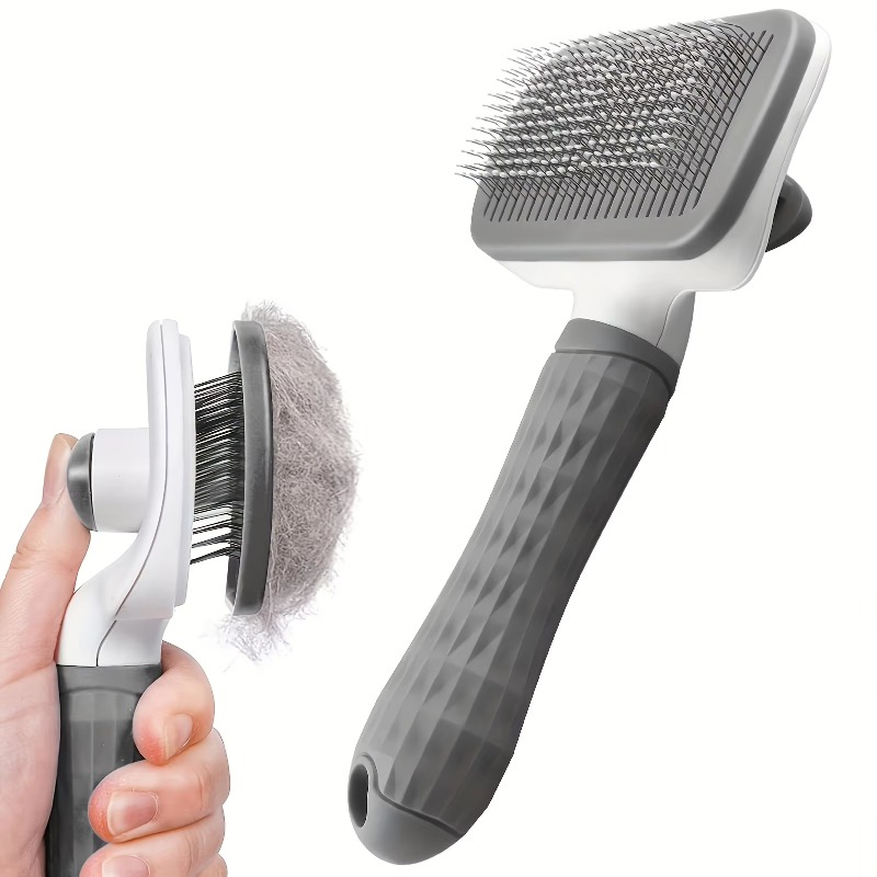 Self Cleaning Pet Grooming Bru - đánh giá và giá Slicker Brush Self Cleaning Pet Grooming