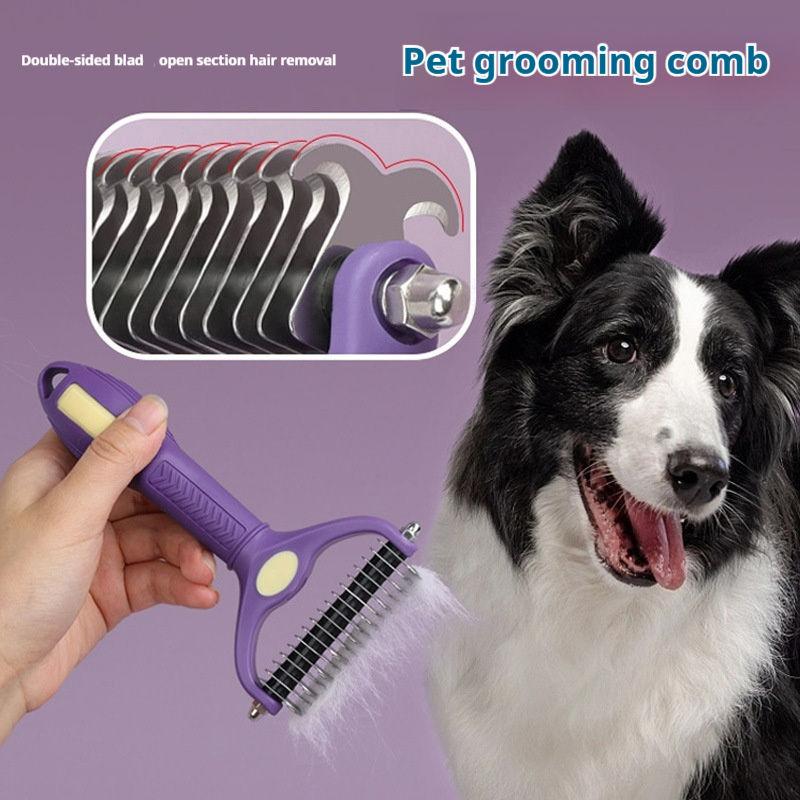 Pet Grooming Knot Comb Pet Des - đánh giá và giá Undercoat Rake Dematting Tool Dog Shedding