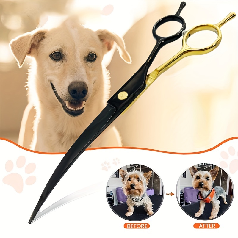 Curved Dog Grooming Scissors , - đánh giá và giá Professional Pet Grooming Scissors Curved