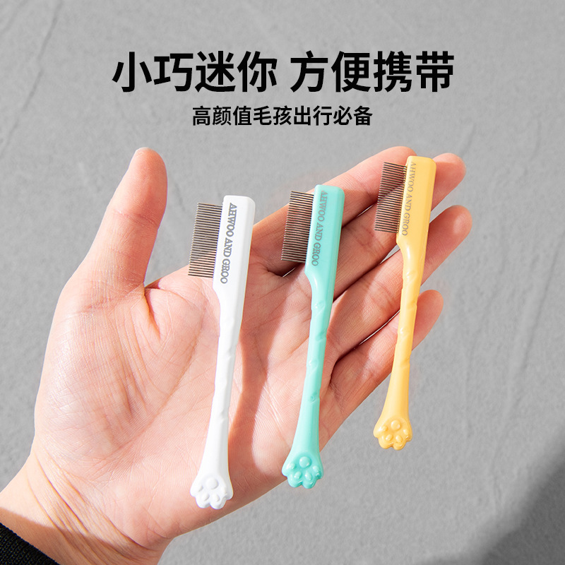 Pet Tear Stain Dog Face Eye Di - đánh giá và giá Flea Comb Fine Tooth Pet Tear Stain