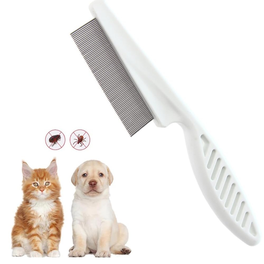 Flea Comb for Dogs and Cats Pe - đánh giá và giá Flea Comb Fine Tooth Pet Tear Stain